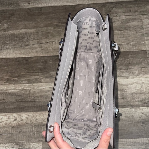 Michael Kors Gray Hand Bag - Picture 12 of 16